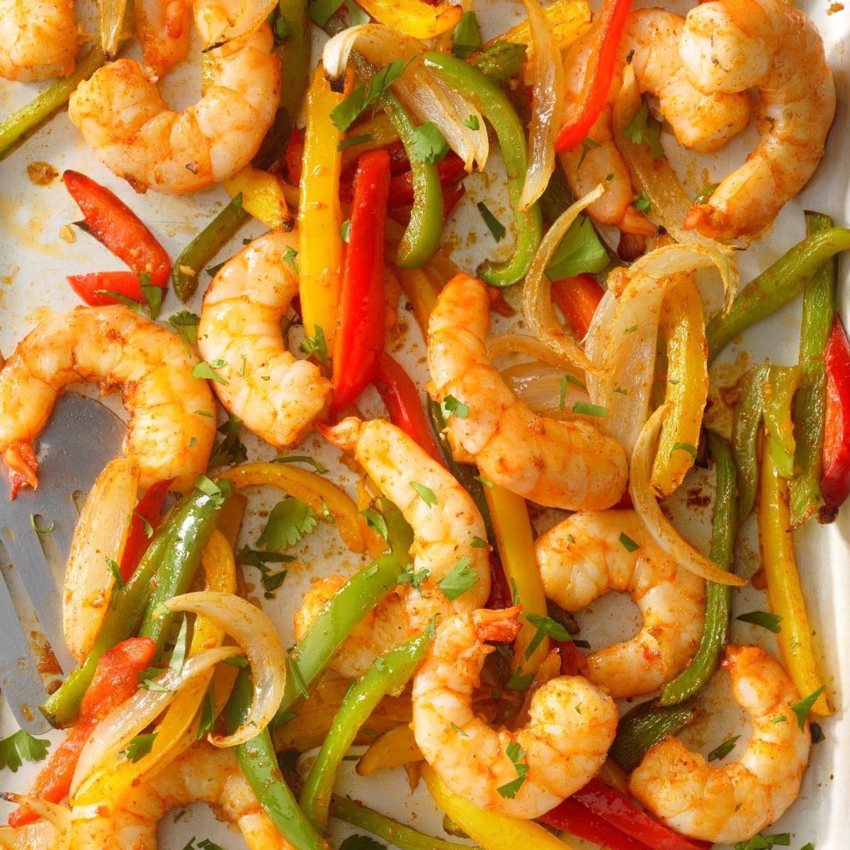 Flavorful Sheet Pan Shrimp Fajitas: Custom Toppings & Freshness